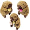 Kapibara plüss figura kiegészítőkkel, kb. 22cm, többféle változat