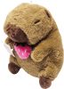 Kapibara plüss figura kiegészítőkkel, kb. 22cm, többféle változat
