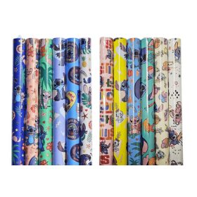 Csomagolópapír, hengeres, 70x200cm, Stitch, 6 féle szín