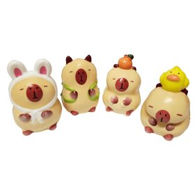   Kapibara stresszlabda 5x7cm-es, hálós tartóban, illatos, többféle változat