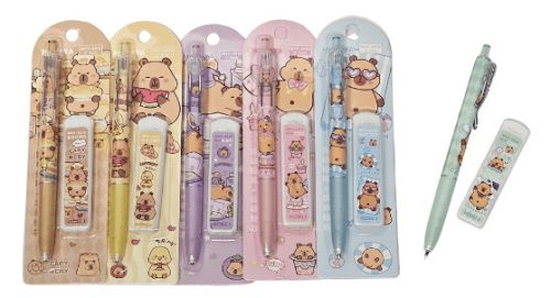 Kapibara töltőceruza ironbetéttel, 0,5mm, többféle változat