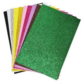 Dekorgumi csomag, csillogó, A/4, 10lap/csomag