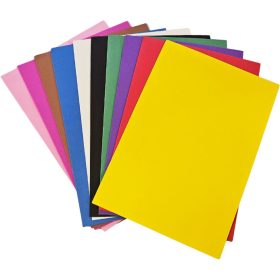 Dekorgumi csomag, A/4, 10 lap/cs, alap színek