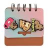 Kapibara spirál notesz figura díszekkel, 8x8,5cm, többféle változat