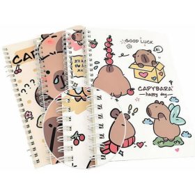   Kapibara spirál notesz, füzet, A/5, vonalas, többféle változat
