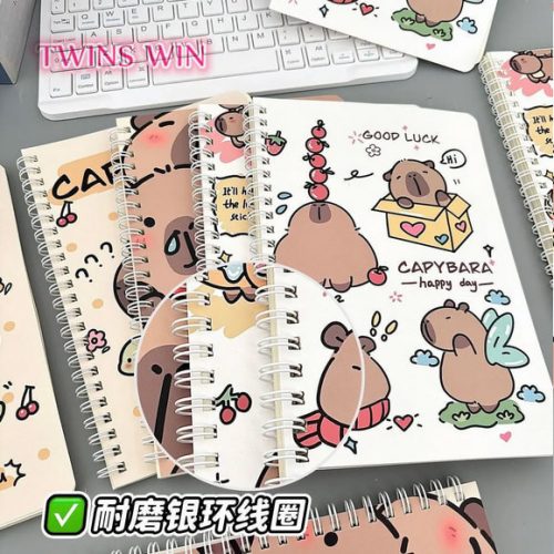 Kapibara spirál notesz, füzet, A/5, vonalas, többféle változat