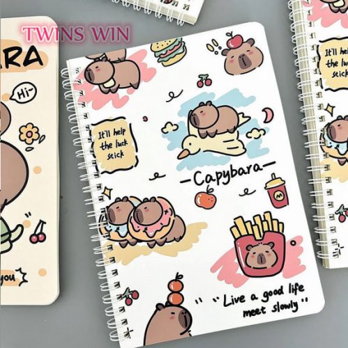 Kapibara spirál notesz, füzet, A/5, vonalas, többféle változat