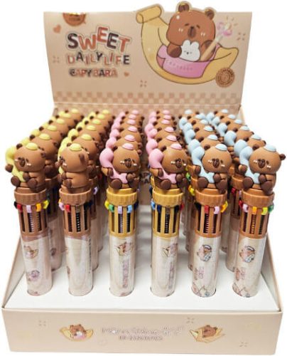 Kapibara toll, 10 színű, többféle változat