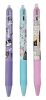 Radírozható zseléstoll, nyomógombos, 0,5mm, cicás 