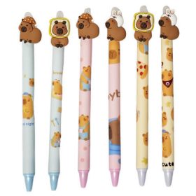  Kapibara radírozható toll, 0,5mm, figurával, többféle változat (361333)