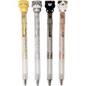   Radírozható zseléstoll, nyomógombos, 0,5mm, cicás, többféle változat