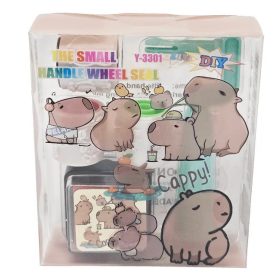 Kapibara rolleres nyomdakészlet tintapárnával