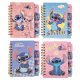 Stitch notesz, vonalas, 9,5x11,5cm, 4 féle