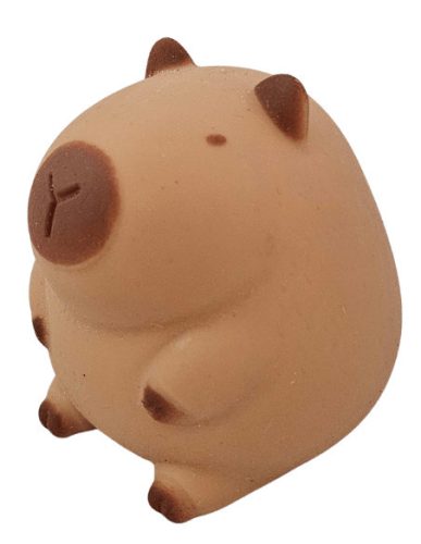 Kapibara stresszlabda 8x7cm-es, hálós tartóban
