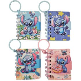 Stitch notesz, kulcstartós, 5,5x7cm, 4 féle