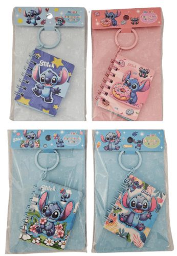 Stitch notesz, kulcstartós, 5,5x7cm, 4 féle