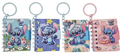 Stitch notesz, kulcstartós, 5,5x7cm, 4 féle