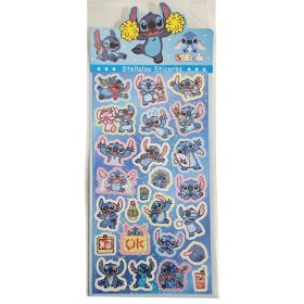 Stitch matrica 9x16cm, csillogó