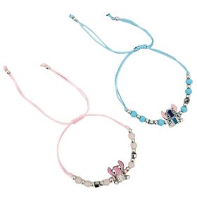 Stitch figurás karkötő, kék vagy rózsaszín
