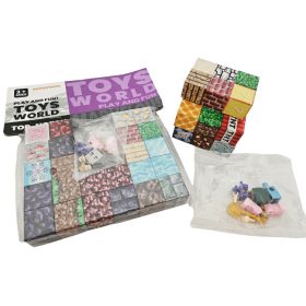   Minecraft mintás mágneses kockák (24 db) és egy összerakható minifigura