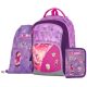 OXY GO iskolatáska szett, hátizsák tolltartóval és tornazsákkal, Minecraft mintás, Playworld Girl, lila-rózsaszín