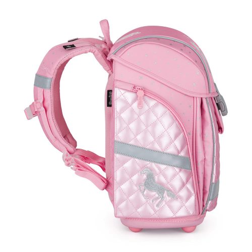 OXY Premium Light mágneszáras iskolatáska szett tolltartóval és tornazsákkal, Horse romantic