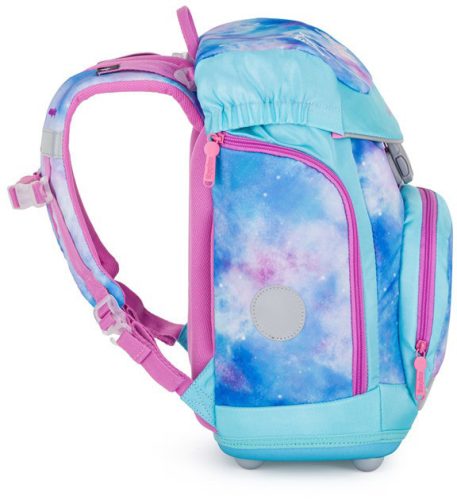 OXY Sherpy iskolatáska szett, hátizsák tolltartóval, tornazsákkal és extra díszekkel, Unicorn, kék