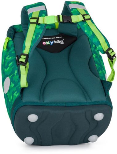 OXY Sherpy iskolatáska szett, hátizsák tolltartóval, tornazsákkal és extra díszekkel, Playworld, Minecraft mintás