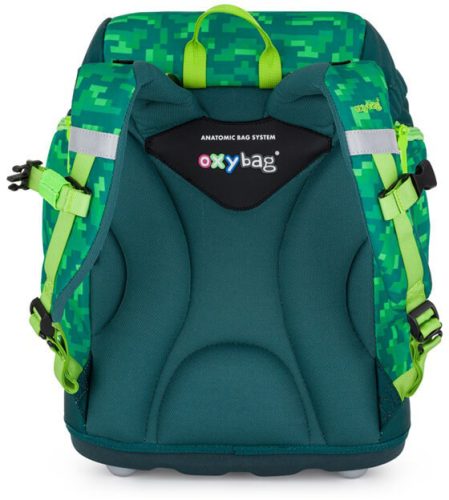 OXY Sherpy iskolatáska szett, hátizsák tolltartóval, tornazsákkal és extra díszekkel, Playworld, Minecraft mintás