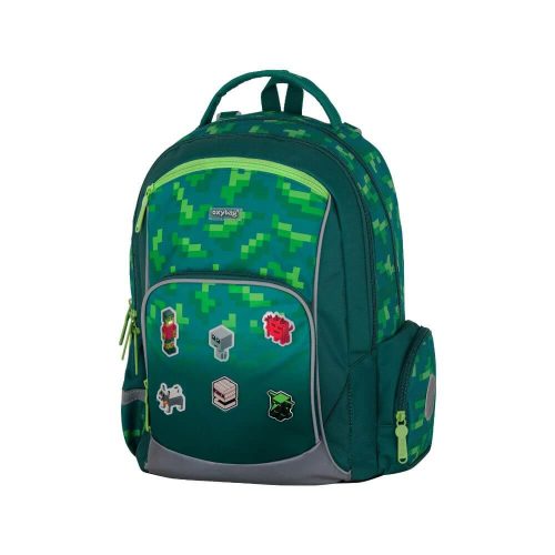OXY GO iskolatáska szett, hátizsák tolltartóval és tornazsákkal, Minecraft mintás, Playworld