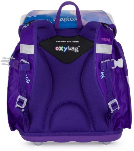 OXY Premium Light mágneszáras iskolatáska szett tolltartóval és tornazsákkal, Pegas