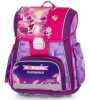 OXY Premium csatos iskolatáska szett tolltartóval és tornazsákkal, Playworld Girl, rózsaszín-lila