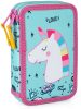 Unikornis tolltartó 2 emeletes, üres, Unicorn Power, világoskék