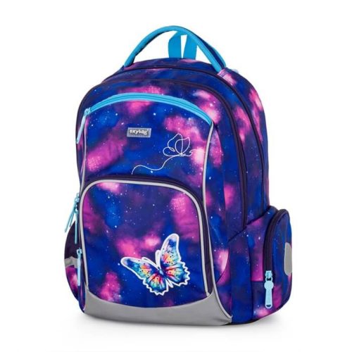 OXY GO iskolatáska szett, hátizsák tolltartóval és tornazsákkal, Butterfly, lepkés