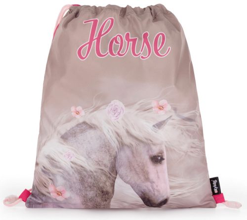 Lovas tornazsák 30x37cm, Horse Romantic, fehér ló