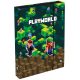 Minecraft mintás füzetbox A/4, jumbo, playworld, zöld-barna