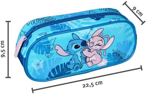 Stitch tolltartó, beledobálós, ovális, 9,5x22,5x9cm, Lilo & Stitch