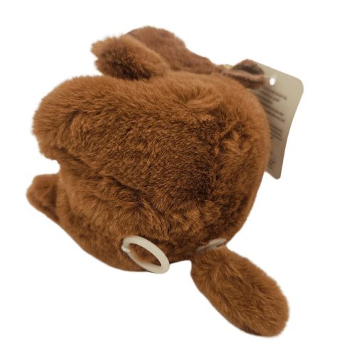 Kapibara plüss kulcstartó, táskadísz, kb. 12 cm, pörgő farokkal, 3 féle