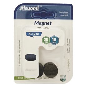 Mágnes, kerek, 20x3 mm, 10 db-os, korongok, AL1218