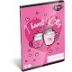 Kit Tok, Heart Kitty tűzött füzet A/5, 40 lap vonalas, cicás