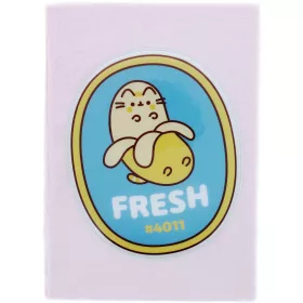   Pusheen cicás napló, A/5, plüss borítóval, Pusheen Fruits