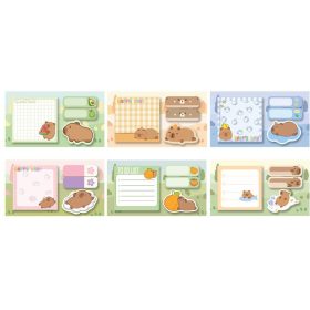   Kapibara öntapadós jegyzettömb, 4x20 lap, MFP, többféle változat