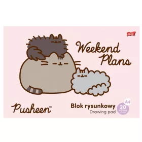 Pusheen cicás vázlatfüzet, A/4, 20 lap (663291)