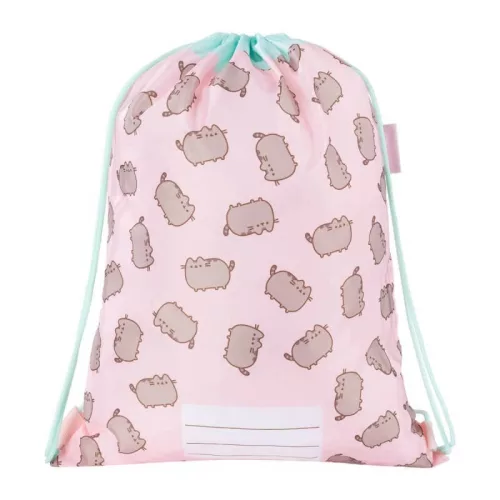 Pusheen cicás tornazsák, 42x32cm, rózsaszín