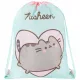 Pusheen cicás tornazsák, 42x32cm, mentazöld