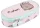 Pusheen cicás tolltartó, beledobálós, ovális, rózsaszín
