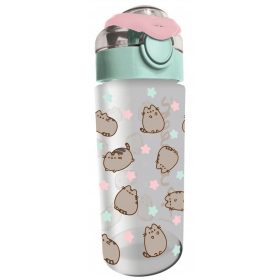 Pusheen cicás kulacs 500ml, zöld-rózsaszín