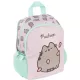 Pusheen cicás hátizsák, ovis, 28x23x10cm, rózsaszín
