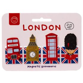 London mágneses könyvjelző, 4 db/csomag