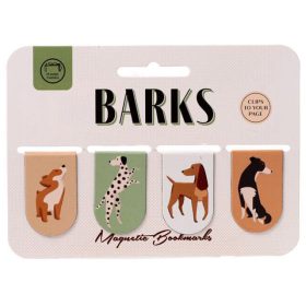 Kutyás mágneses könyvjelző, 4 db/csomag, Kutyafalka